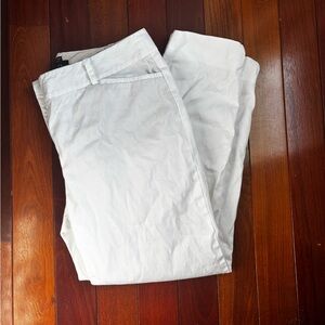 Talbots White Perfect Crop Pants